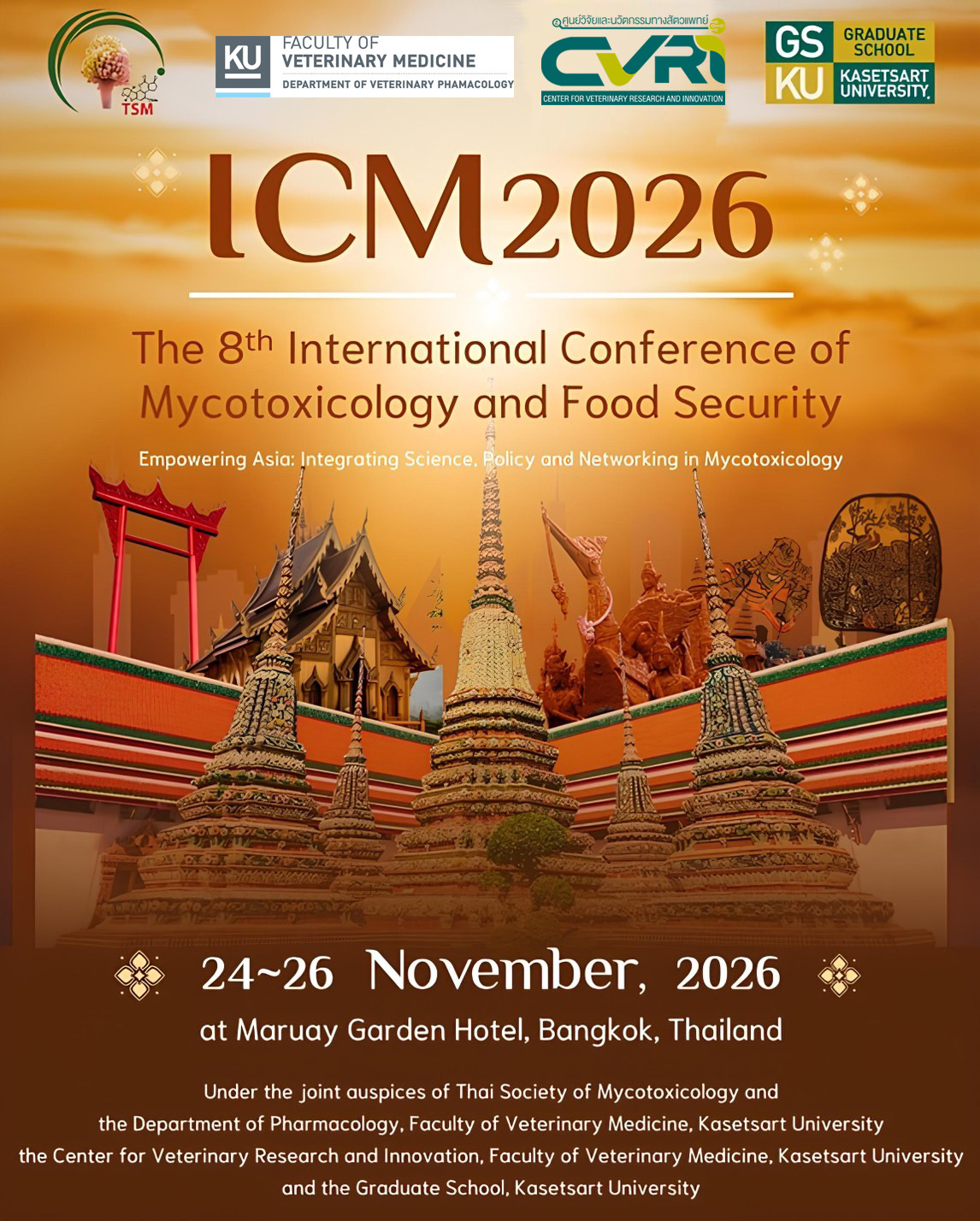 Call for Participation The 8th International Conference of Mycotoxicology and Food Security (ICM 2026)
